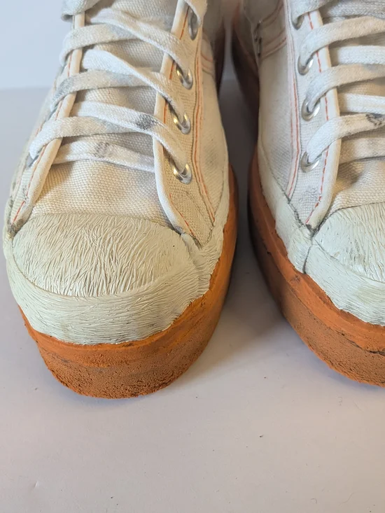 Wings Canvas High Top Sneakers Made in Canada Men’s Size 7 Gum Sole - Picture 4 of 8